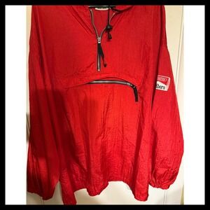 Vintage Marlboro Unlimited Anorak Jacket Red Pullover XXL Nylon Hooded